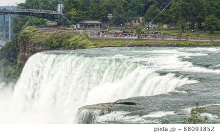 ナイアガラフォールズ アメリカン滝 滝口 American Falls, Niagara Falls 88093852