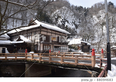冬の東山温泉 冬の東山温泉 88094683