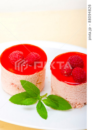 fresh raspberry cake mousse dessert fresh raspberry cake mousse dessert 88094826