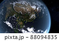 宇宙から見たアジアを中心にした地球の3Dイラスト 88094835