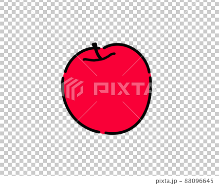 シンプルなりんごのイラスト 88096645