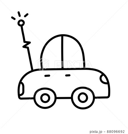 RC Car. Hand Drawn Doodle Kid Stuff Icon. 88096692