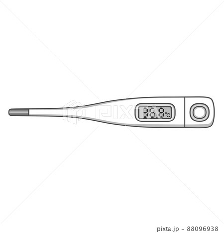 thermometer clipart black and white