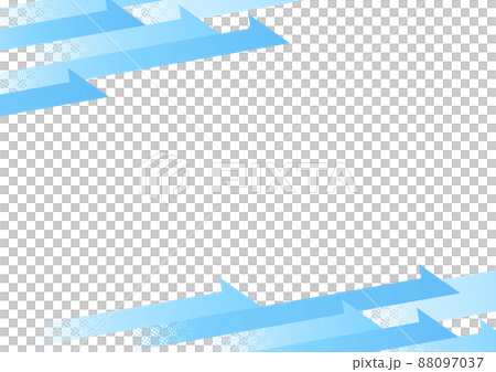 水色の右上に上昇する矢印のフレーム 88097037