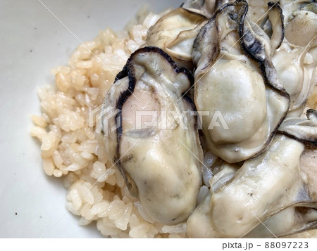 白い丼に盛られた牡蠣の炊き込みごはん 写真素材 白い丼に盛られた牡蠣の炊き込みごはん 写真素材 88097223