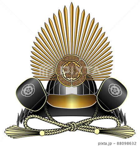 織田信長の兜02のイラスト素材