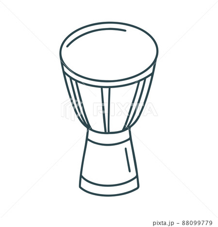 Percussion musical instrument drum vector illustration Percussion musical instrument drum vector illustration 88099779