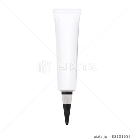 Super glue tube mockup. Medical lip ointment tube 88101652