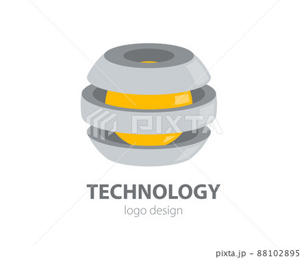 Abstract business logo design. Vector company logotype concept. Globe corporate sign for brand identity Abstract business logo design. Vector company logotype concept. Globe corporate sign for brand identity 88102895