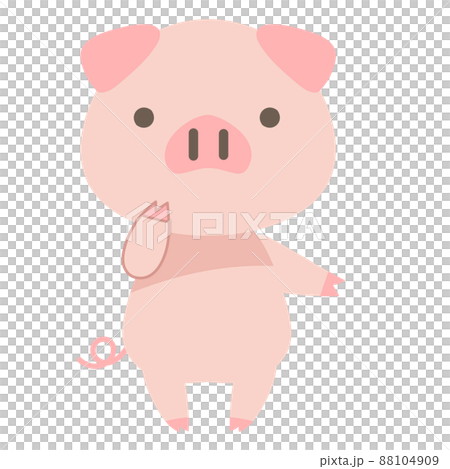 可愛い子豚のイラスト 88104909