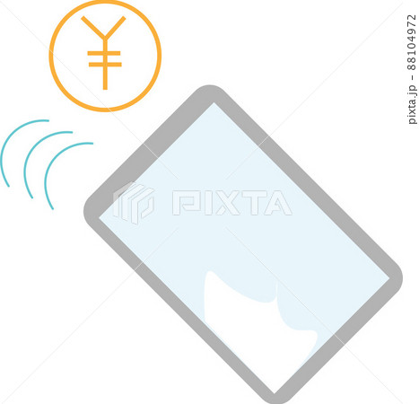 スマホ決済での支払いのアイコンイラスト 88104972