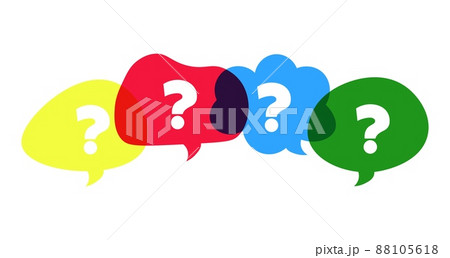 Question mark icon. Ask box logo. Vector bubbles Question mark icon. Ask box logo. Vector bubbles 88105618