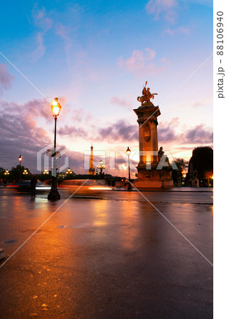 Bridge of Alexandre III and Eiffel tower, Paris, Bridge of Alexandre III and Eiffel tower, Paris, 88106940