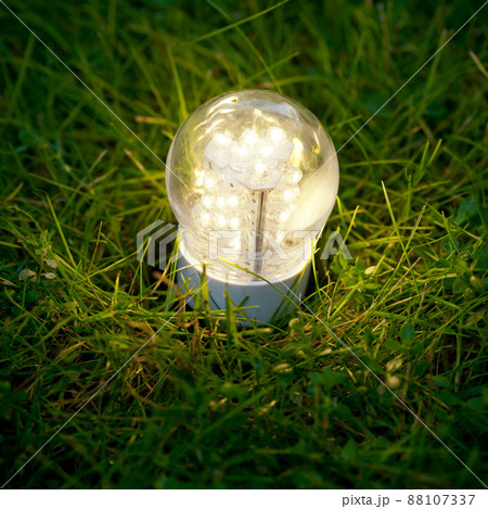 led lamp on the grass 88107337
