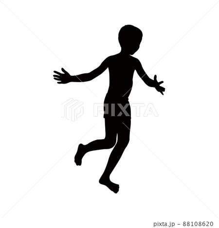 a boy body silhouette vector a boy body silhouette vector 88108620