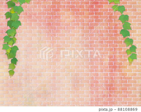 煉瓦 水彩風背景素材 煉瓦 水彩風背景素材 88108869