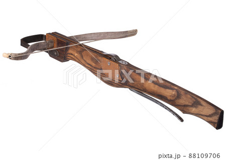 medieval crossbow isolated on white 88109706