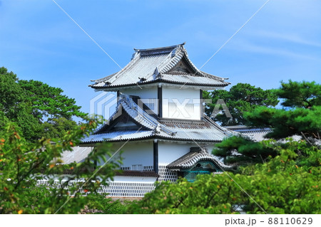 【石川県】万緑の金沢城 石川門 【石川県】万緑の金沢城 石川門 88110629
