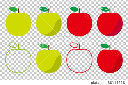 リンゴのシンプルなデザイン、アイコン リンゴのシンプルなデザイン、アイコン 88111618