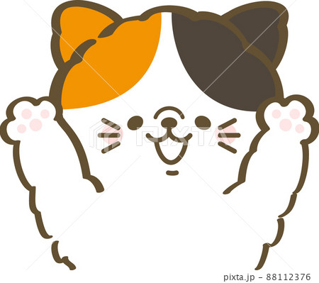 両手を上げる三毛猫 両手を上げる三毛猫 88112376