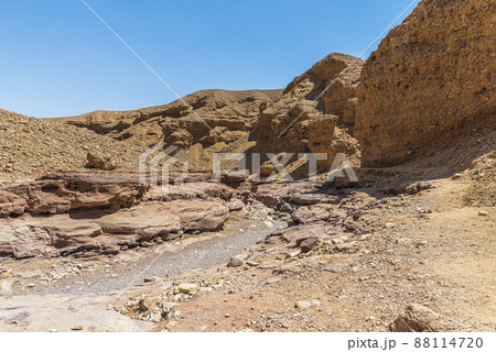 An amazing place in Israel is called the Red canyon and Nahal Shani, Southern District. Totally worth visiting because of its stunning stony structure An amazing place in Israel is called the Red canyon and Nahal Shani, Southern District. Totally worth visiting because of its stunning stony structure 88114720