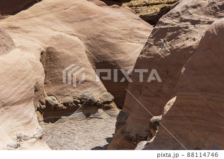An amazing place in Israel is called the Red canyon and Nahal Shani, Southern District. Totally worth visiting because of its stunning stony structure An amazing place in Israel is called the Red canyon and Nahal Shani, Southern District. Totally worth visiting because of its stunning stony structure 88114746