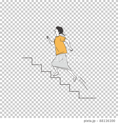 Woman running up 88116100