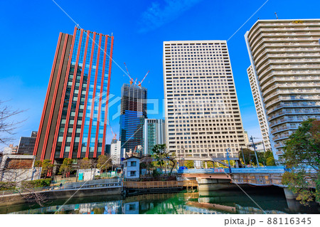 東京 港区芝浦の都市風景 三田ツインビル 東館とグランパークタワー 東京 港区芝浦の都市風景 三田ツインビル 東館とグランパークタワー 88116345