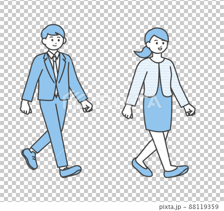 若い夫婦のイラスト素材 88119359