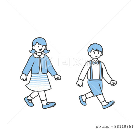 こどものポジティブなイメージイラスト素材 88119361