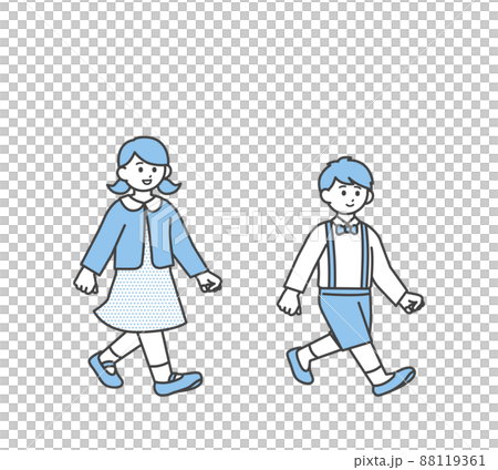 こどものポジティブなイメージイラスト素材 88119361