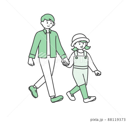 手を繋ぐ親子のイラスト素材のイラスト素材 手を繋ぐ親子のイラスト素材のイラスト素材