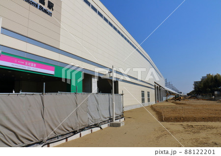 新京成線北初富駅前広場入口整備 市道4号線 2022年1月 千葉県鎌ケ谷市初富 新京成線北初富駅前広場入口整備 市道4号線 2022年1月 千葉県鎌ケ谷市初富 88122201