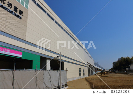 新京成線北初富駅前広場入口整備　市道4号線　2022年1月　千葉県鎌ケ谷市初富 88122208