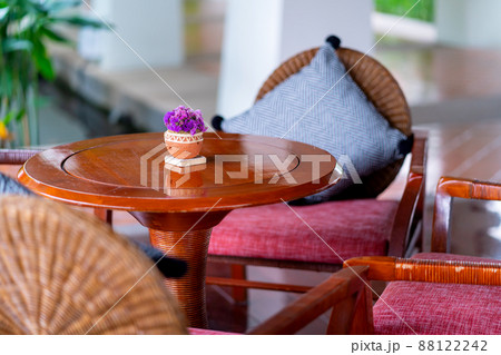 flowers on table in coffee room for recreation flowers on table in coffee room for recreation 88122242