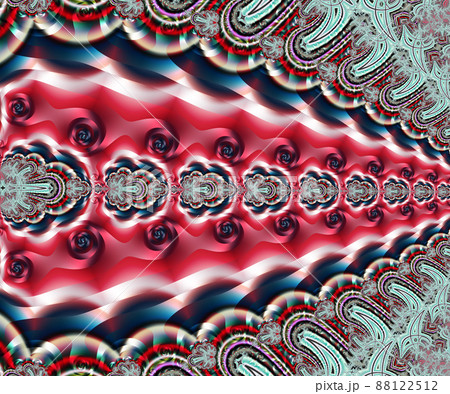 Computer generated abstract colorful fractal artwork 88122512