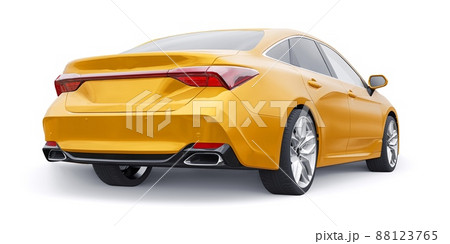 Large business sedan for work and family. 3D illustration Large business sedan for work and family. 3D illustration 88123765