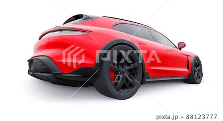 Electric sports wagon for urban and rural areas. 3d rendering. 88123777