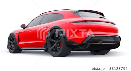 Electric sports wagon for urban and rural areas. 3d rendering. Electric sports wagon for urban and rural areas. 3d rendering. 88123792