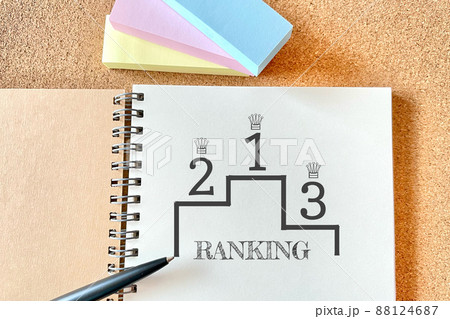 ranking ノートと1.2.3位 88124687
