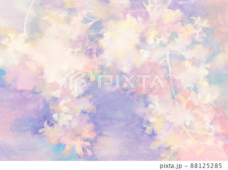 花の抽象画F6号