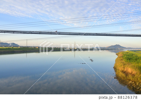 2021年。朝の山陽本線新山口駅から徳山駅までの車窓風景 88126378