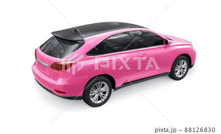 City premium family SUV on white isolated background. 3d rendering. City premium family SUV on white isolated background. 3d rendering. 88126830