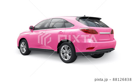 City premium family SUV on white isolated background. 3d rendering. City premium family SUV on white isolated background. 3d rendering. 88126838