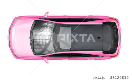 City premium family SUV on white isolated background. 3d rendering. 88126856
