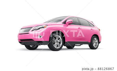 City premium family SUV on white isolated background. 3d rendering. City premium family SUV on white isolated background. 3d rendering. 88126867