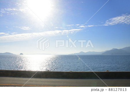2021年。朝の山陽本線徳山駅から岩国駅までの車窓風景 88127013