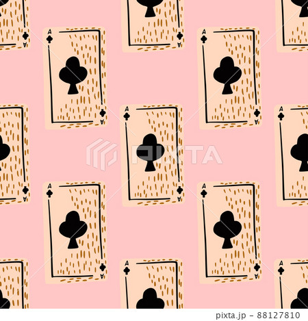 Game cards seamless pattern. Design gambling. 88127810