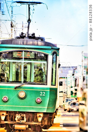 【藤沢市・鎌倉市】レトロな雰囲気の電車 88128336