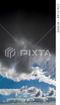 Fantastic soft thunderclouds, sky panorama Fantastic soft thunderclouds, sky panorama 88131613